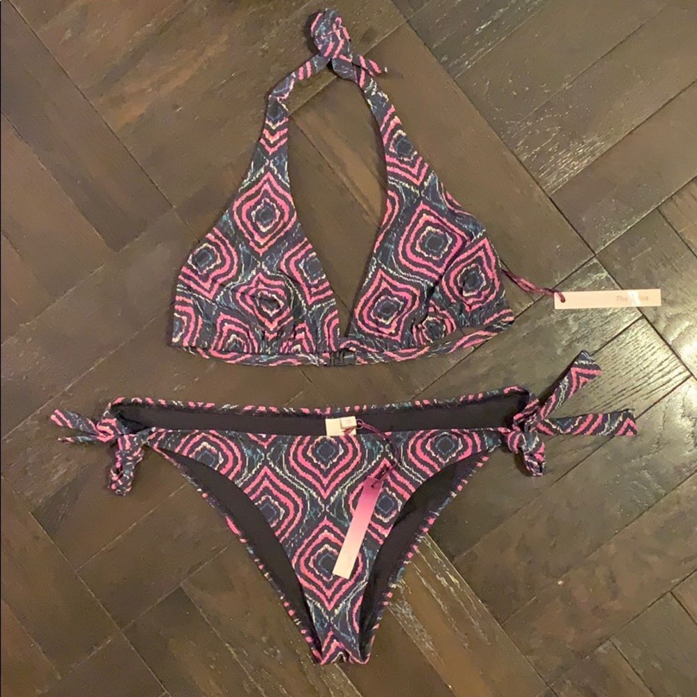 Syla by Silvie Cache Italian Lycra tie bikini set